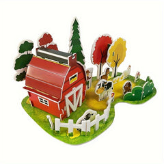 Small Farm 3D Model Puzzle DIY Toy Kids Christmas Birthday Fun Toy