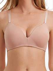 Solid T Shirt Bra Push Up Lingerie & Underwear