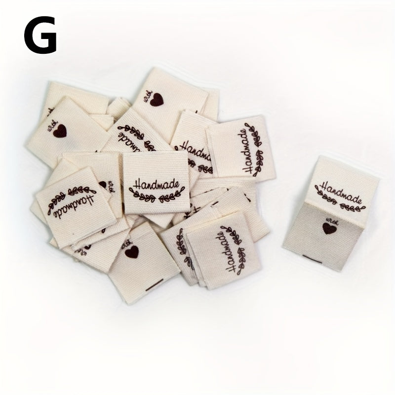 50pcs Clothing Collar Label Sheep Flower Wreath Scissors Pins Buttons