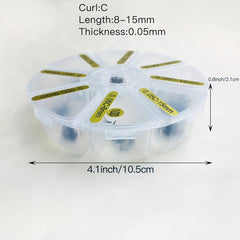 C Curling 360pcs Premade Fans 0.05 Loose Volume Individual Lashes