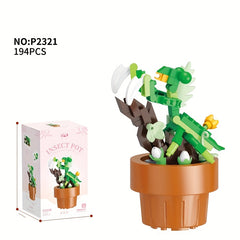Insect Flower Building Blocks Home Office Decoration Christmas Gift