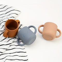 Silicone Dinosaur Embossed Drinking Cup