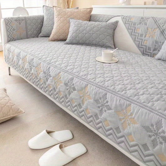 Jacquard Geometric Sofa Cover Non-Slip Washable Durable Furniture Protector