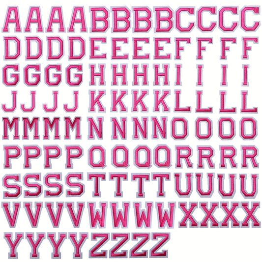 104pcs Iron on Letters/Number Patches for Hats Shoes Backpacks Jacket