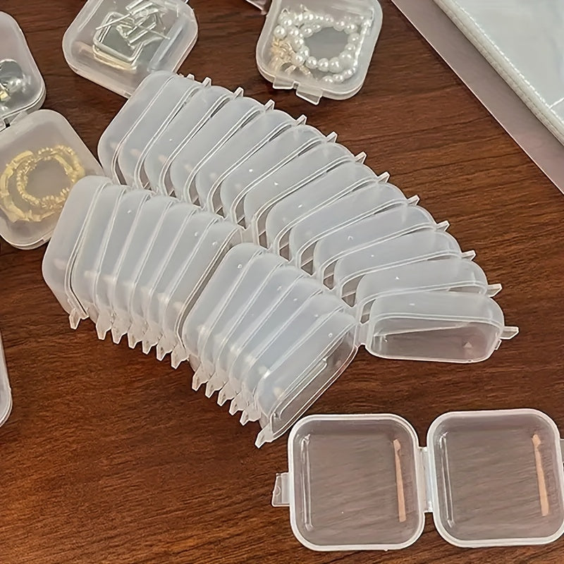 Clear Plastic Storage Box for Jewelry Earrings Necklaces