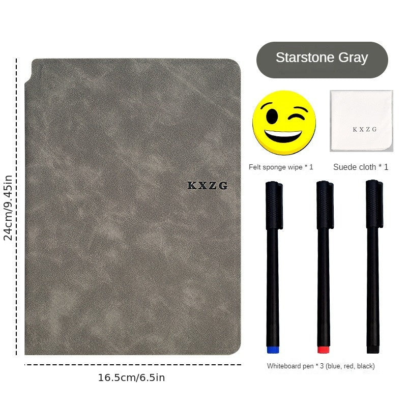 A5 Whiteboard Notebook Set with PU Leather Cover