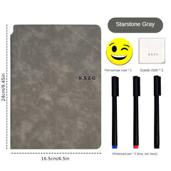 A5 Whiteboard Notebook Set with PU Leather Cover