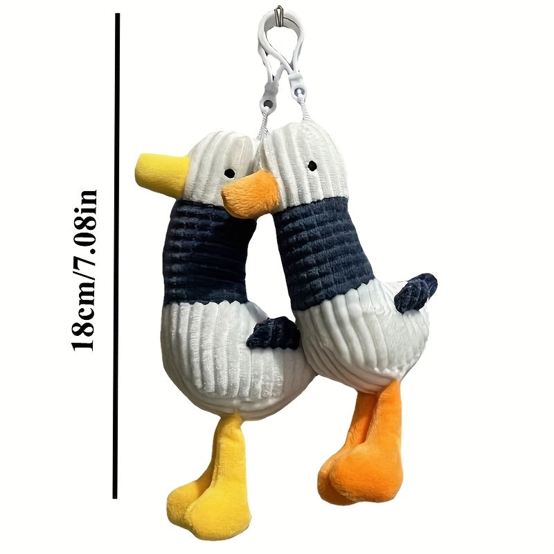 Mr Bean Teddy Bear Keychain Squeaking Pendant Cartoon Doll