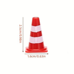 10 Mini Plastic Traffic Cones for Sports Training and Party Supplies