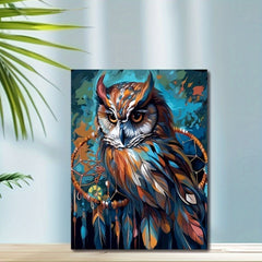 DIY Owl Digital Painting 40X50Cm Unframed Hand Painted Art