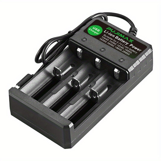 PUJIMAX 3 Slot Smart Lithium Charger