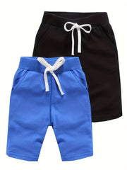 2pcs Boys Casual Shorts Soft Comfortable Breathable for Summer