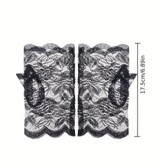 Women's Lace Gloves Half Fingerless Outdoor Driving Sun Protection Gloves