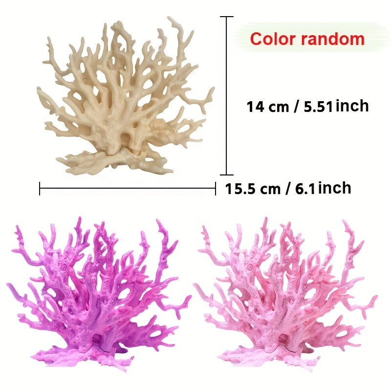 14pcs Artificial Corals & Plants for Vibrant Fish Tank