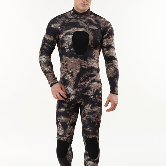 3mm Men's Skinny Fit Tie Dye Long Sleeve Diving Suit