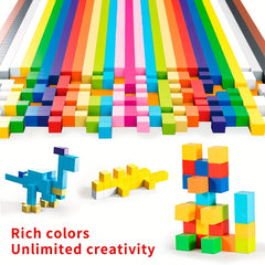 Magnetic Building Blocks DIY Toy 150pcs 15 Colors