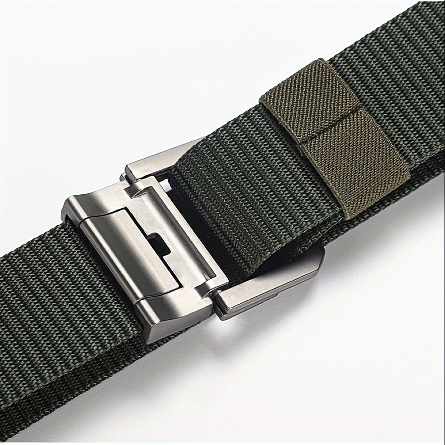 Men's Canvas Belt Alloy Buckle Casual Outdoor Belt