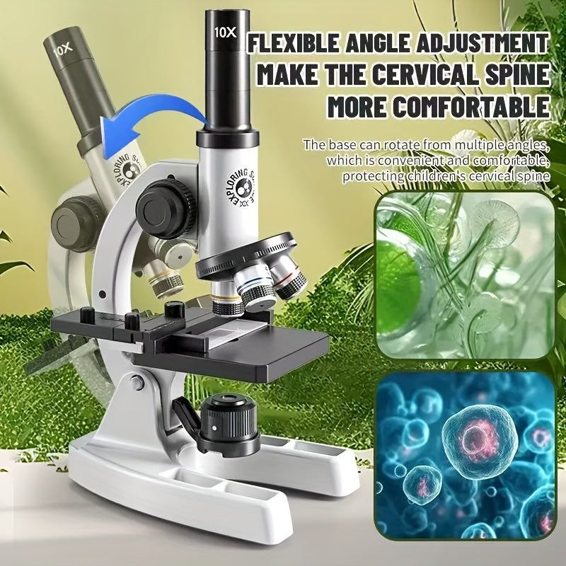 Student Microscope 16Kx Magnification 3x Objectives