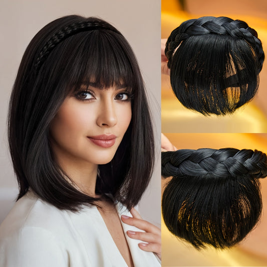 Realistic Synthetic Hair Bangs Headband - Instantly Transform Your Look