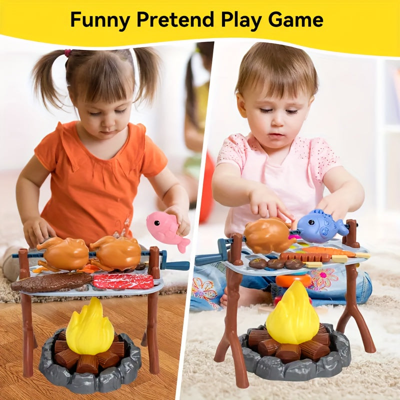 27pcs Outdoor Adventure Tool Set Simulation Toy Campfire BBQ Camping Game Set