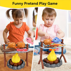 27pcs Outdoor Adventure Tool Set Simulation Toy Campfire BBQ Camping Game Set