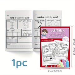 Interactive Number Practice Workbook - Math Book for Kids