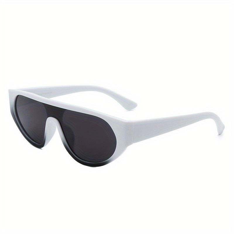 Y2K One piece Sunglasses For Women Men Mod Outdoor UV400 Sun Shades