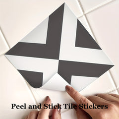 12pcs Moroccan Style Floor Stickers Waterproof Non slip Home Decoration Self adh