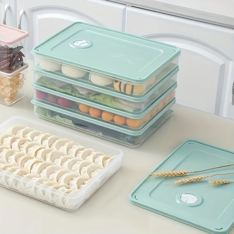 Portable Dumpling Box With Timer Large Capacity Crisper For Food Kitchen