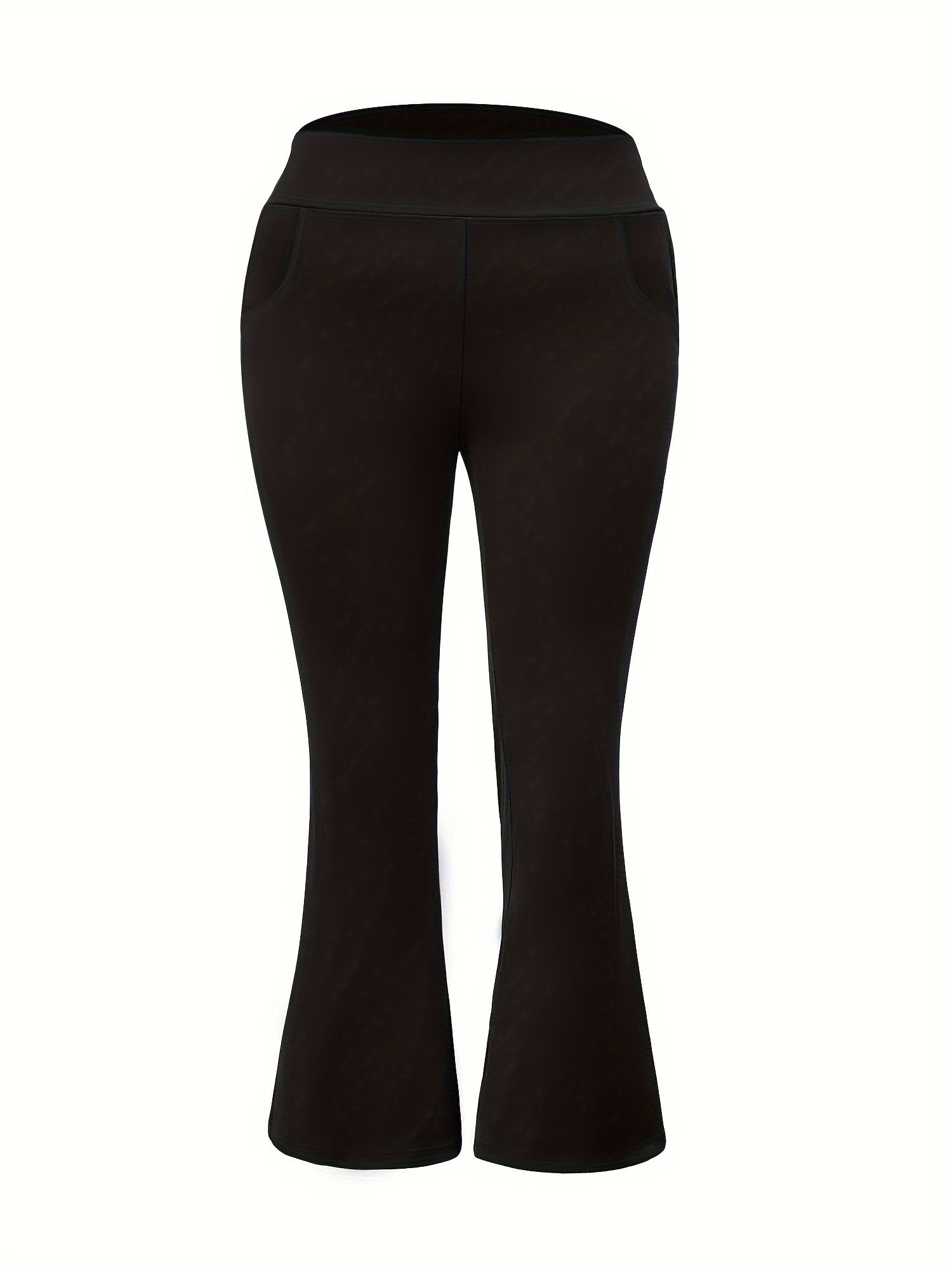 Women's Plus Size High Waist Flared Leg Pants