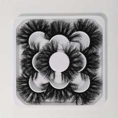 5 Pairs 25mm Dramatic Wispy Faux Mink Lashes