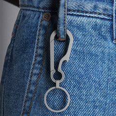 Titanium Bottle Opener Key Chain Carabiner - Unisex