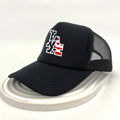 LA Embroidered Unisex Trucker Hat Solid Baseball Cap Dad Hats