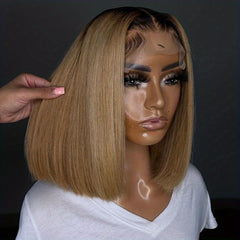 Ombre 1B 27 Short Bob Human Hair Wig