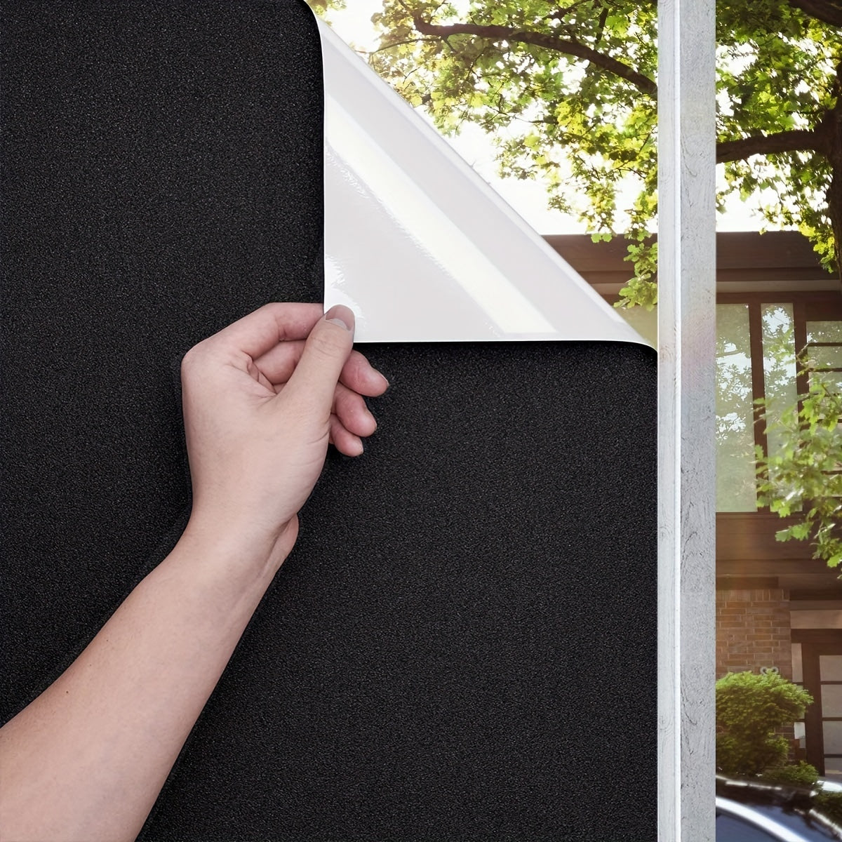 Blackout Window Film Sun Blocking Heat Control Frosted Film