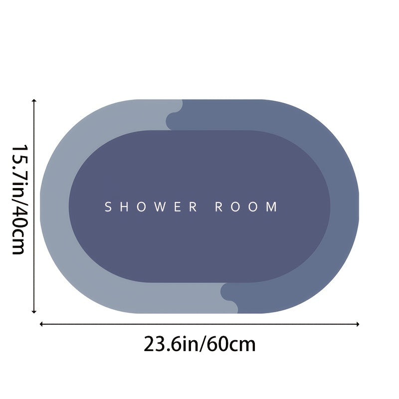 Absorbent Floor Mat Bathroom Anti Slip Bath Mats Microfiber Quick Dry