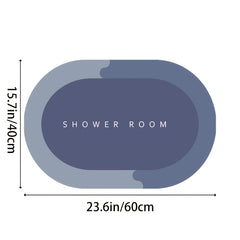 Absorbent Floor Mat Bathroom Anti Slip Bath Mats Microfiber Quick Dry