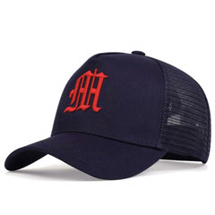 Men's Street Square Baseball Mesh Cap Black