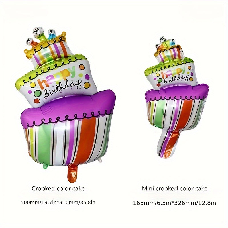 Three Layer Crooked Head Cake for Birthday Party