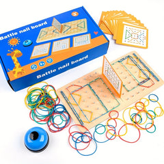 Geometric Shape Recognition Toy Wooden Nail Board Set