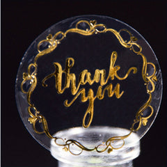 100pcs Thank You Love Stickers 1.18in Self Adhesive Labels