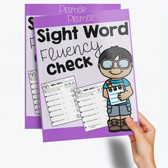 Kindergarten Sight Words Fluency Worksheets - Fun Reading Practice Activities