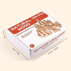 Wooden Building Blocks Various Shapes for Educational Play