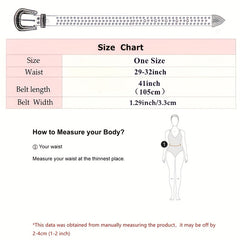 Pink Rhinestone Belt Y2K Cowgirl Jeans Belts For Women