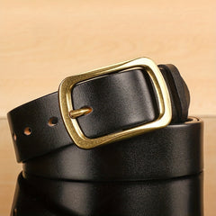 Men's Vintage PU Leather Belt with Pin Buckle