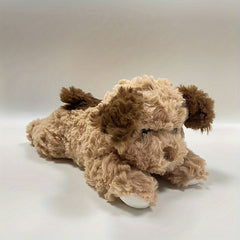 Plush Dog Toy Adorable Brown & Puppy Designs Soft Polyester for Holiday Decor