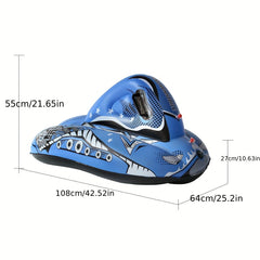 Inflatable Snow Sled Heavy Duty Snow Tube Fun Winter Games