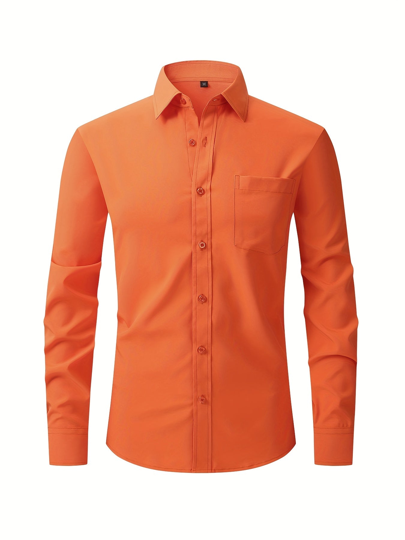 Men's Classic Button Up Shirt With Chest Pocket