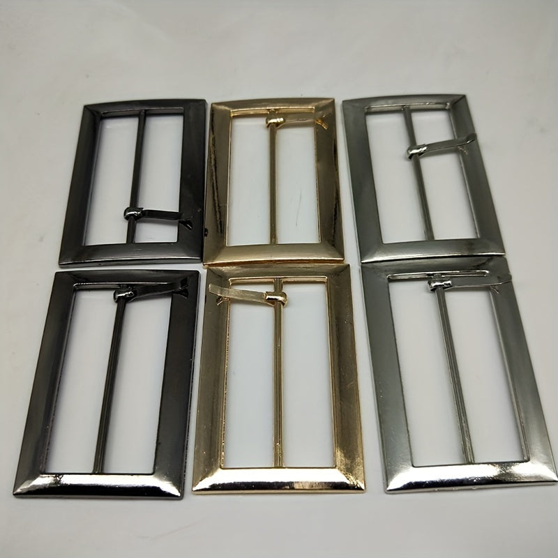 Metal Buckle Stylish Belt For Men Set of 2