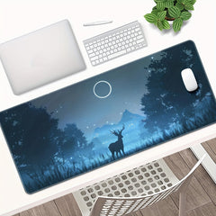Deer & Forest Large Gaming Mouse Pad Overized Extended Thickened Mat